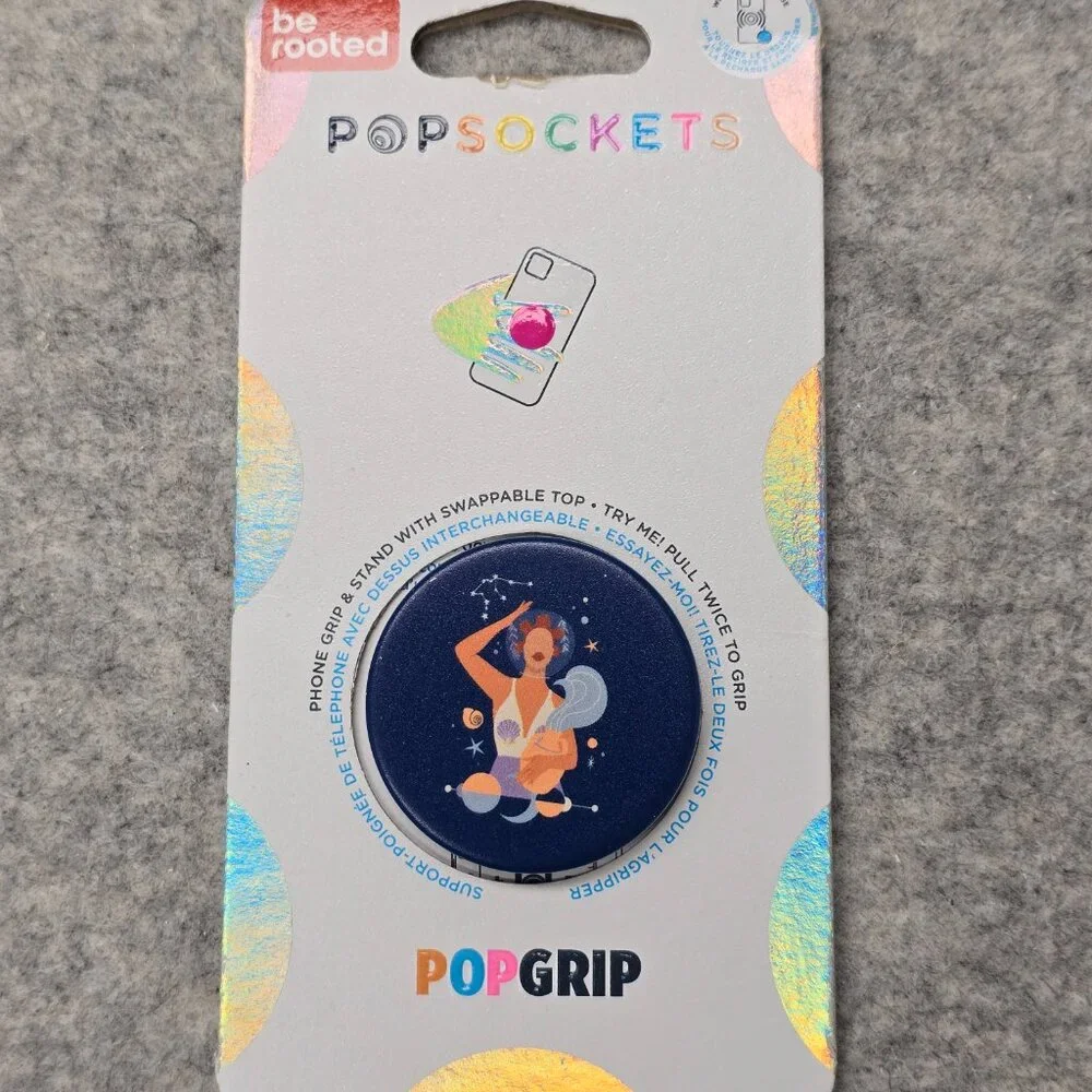 be rooted Aquarius Popsockets Single Grip & Stand Universal Phones Tablet Holder